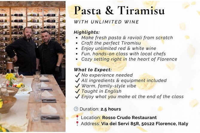 Florence: Pasta & Tiramisu Cooking Class with Unlimited Wine - Fresh Pasta From Scratch: What You Really Learn