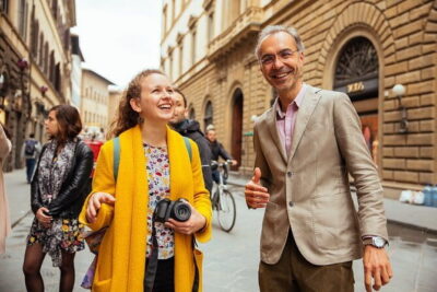 Florence Private Transportation in Rickshaw - Where You Start: Piazza della Repubblica to Santa Croce