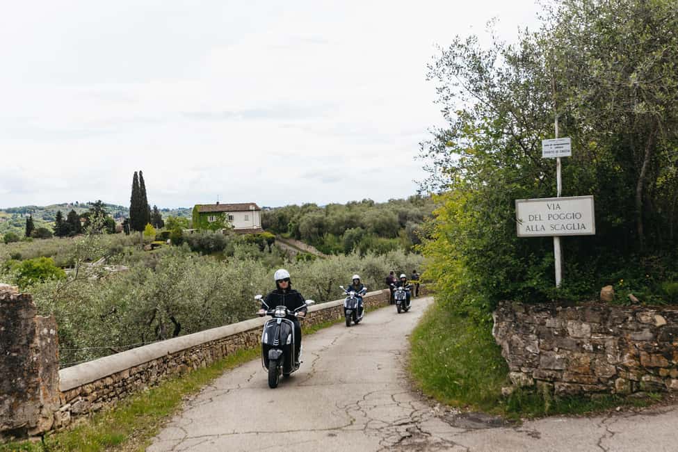 From Florence: Tuscan Countryside Vespa Tour with Tastings - Rolling out of Florence: riverside roads and that skyline moment