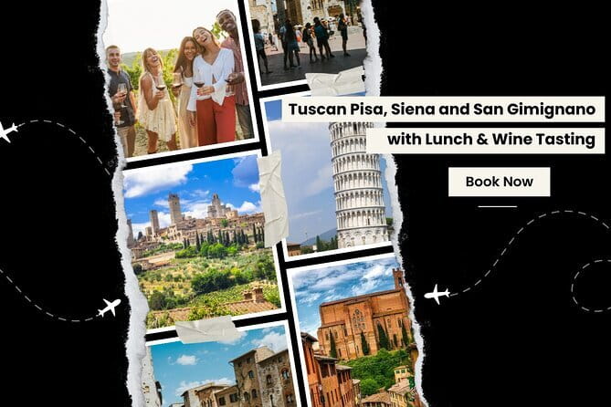 Tuscany Experience: Pisa, Siena, San Gimignano & Wine Tasting - Chianti by the 222 Chiantigiana: winery lunch and 3-wine tasting